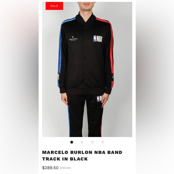 Marcelo Burlon x NBA Track Jacket Size L - Picture 8 of 8